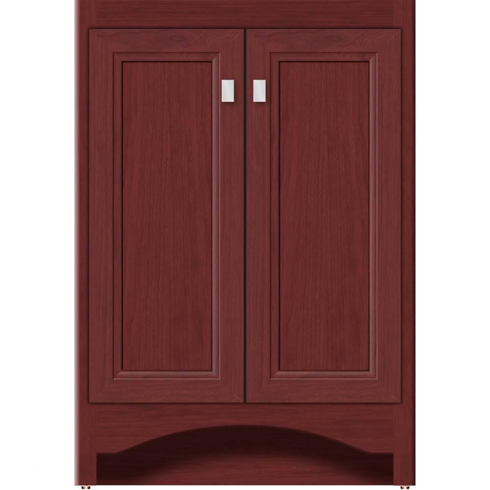 24 X 21 X 34.5 Ravenna View Vanity Ogee Miter Dk Cherry Std