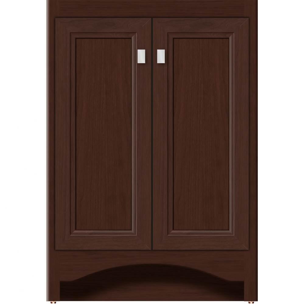 24 X 21 X 34.5 Ravenna View Vanity Ogee Miter Choc Cherry Std