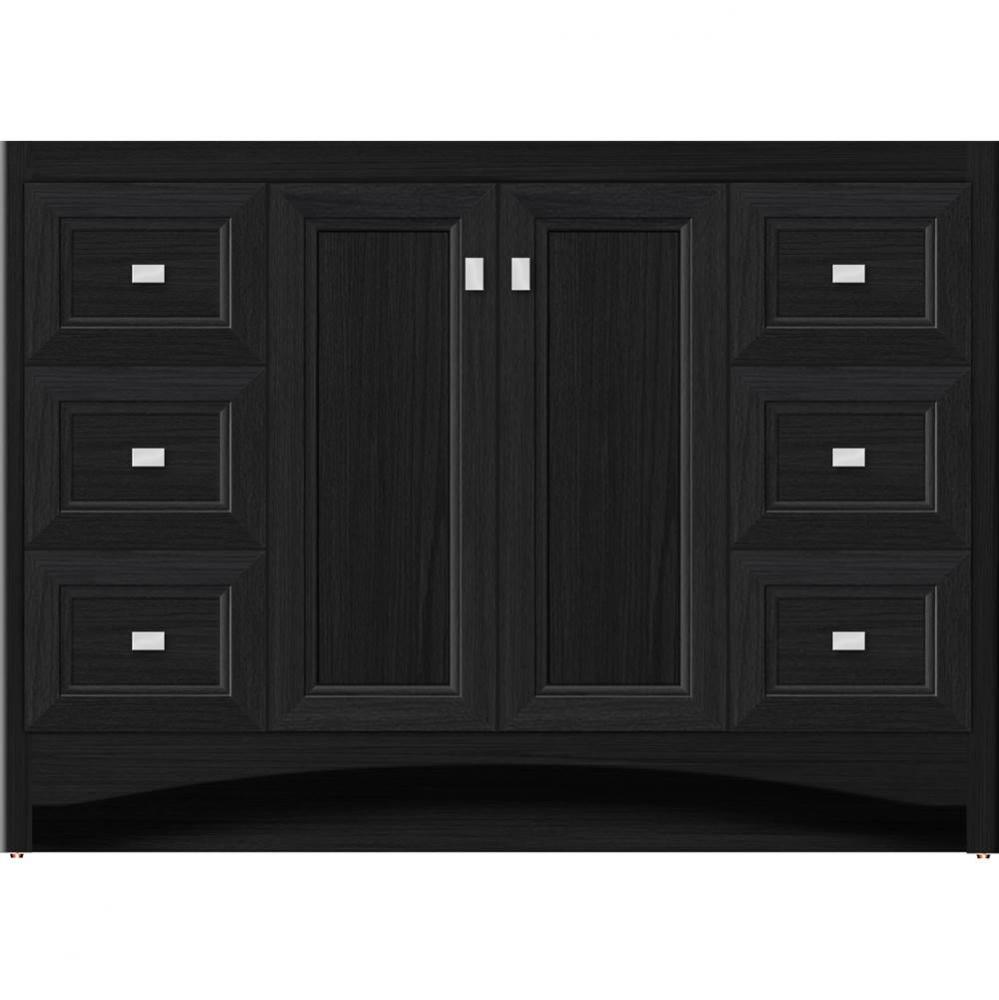 48 X 21 X 34.5 Ravenna View Vanity Ogee Miter Midnight Oak Sb