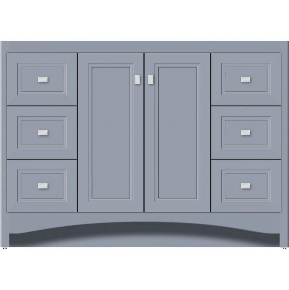 48 X 21 X 34.5 Ravenna View Vanity Ogee Miter Sat Silver Sb