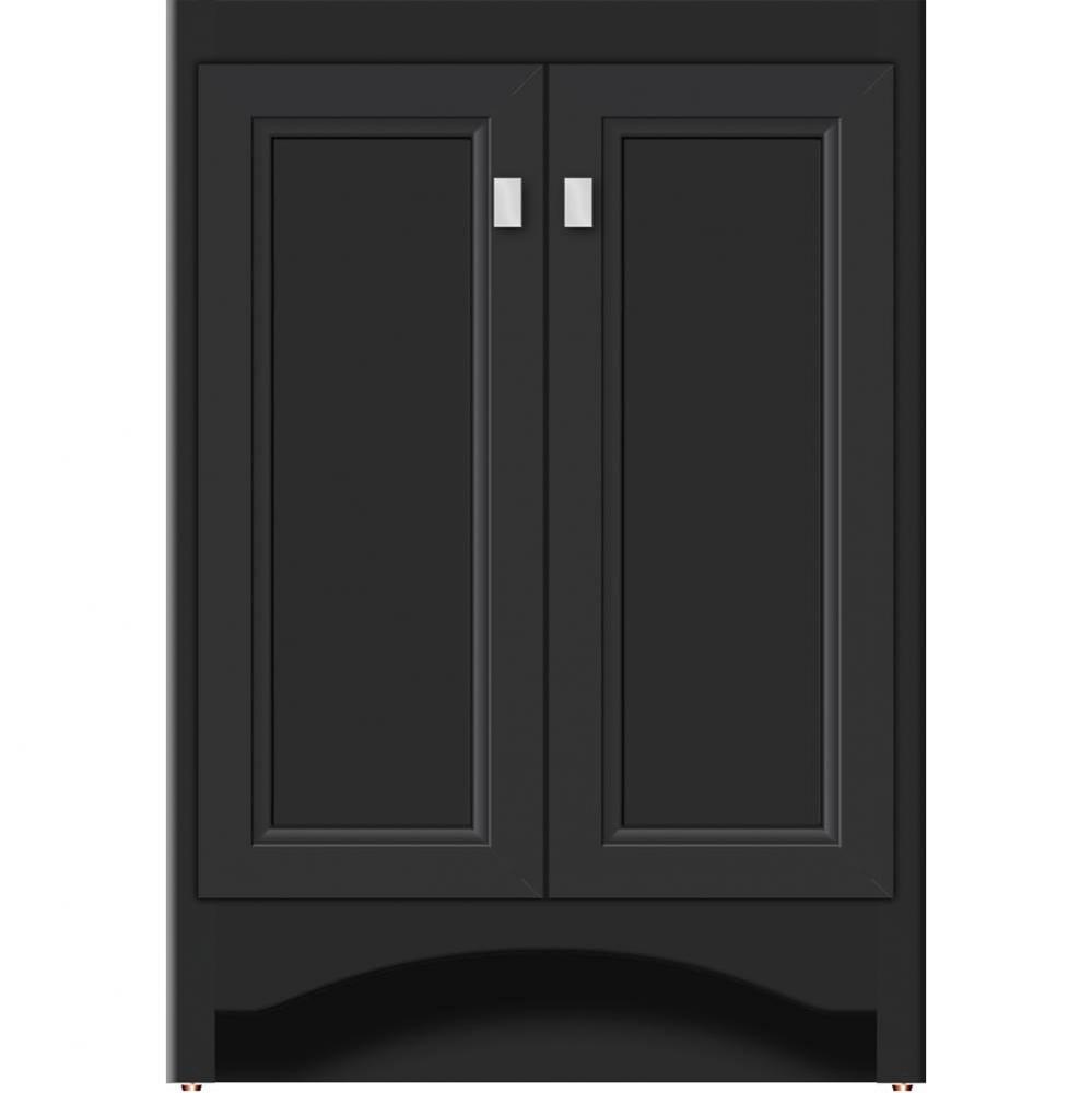 24 X 21 X 34.5 Ravenna View Vanity Ogee Miter Sat Black Std