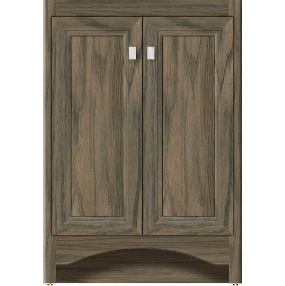 24 X 18 X 34.5 Ravenna View Vanity Ogee Miter Dusky Oak Std