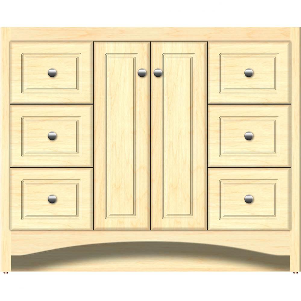 42 X 18 X 34.5 Ravenna View Vanity Ultra Nat Maple Sb