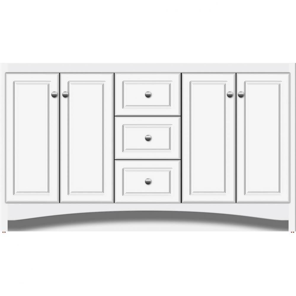 60 X 18 X 34.5 Ravenna View Vanity Ultra Sat White Db