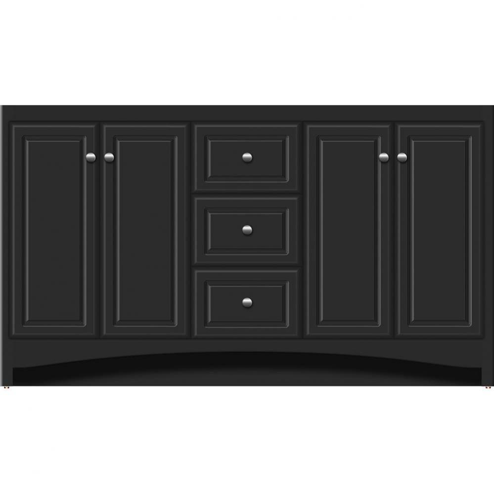 60 X 18 X 34.5 Ravenna View Vanity Ultra Sat Black Db