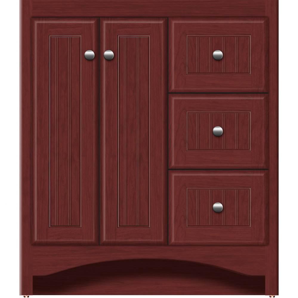 30 X 18 X 34.5 Ravenna View Vanity Beaded Dk Cherry Rh