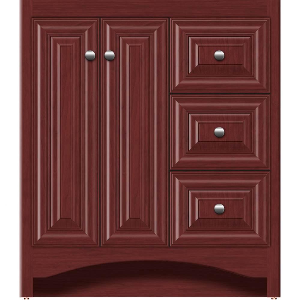 30 X 21 X 34.5 Ravenna View Vanity Classic Miter Dk Cherry Rh