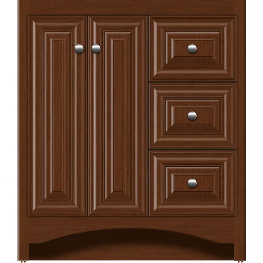 30 X 18 X 34.5 Ravenna View Vanity Classic Miter Pecan Cherry Rh