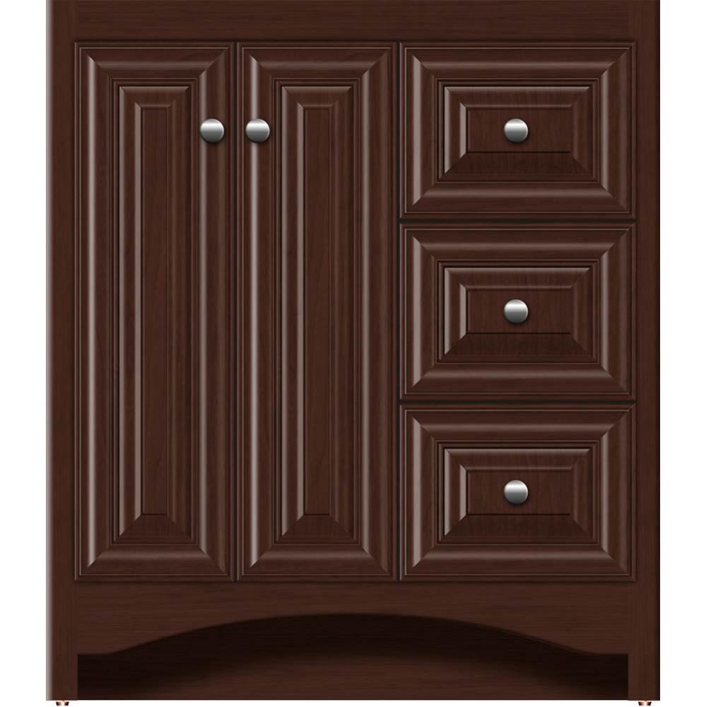 30 X 18 X 34.5 Ravenna View Vanity Classic Miter Choc Cherry Rh