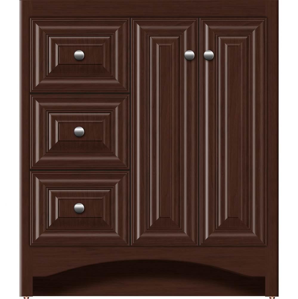 30 X 18 X 34.5 Ravenna View Vanity Classic Miter Choc Cherry Lh