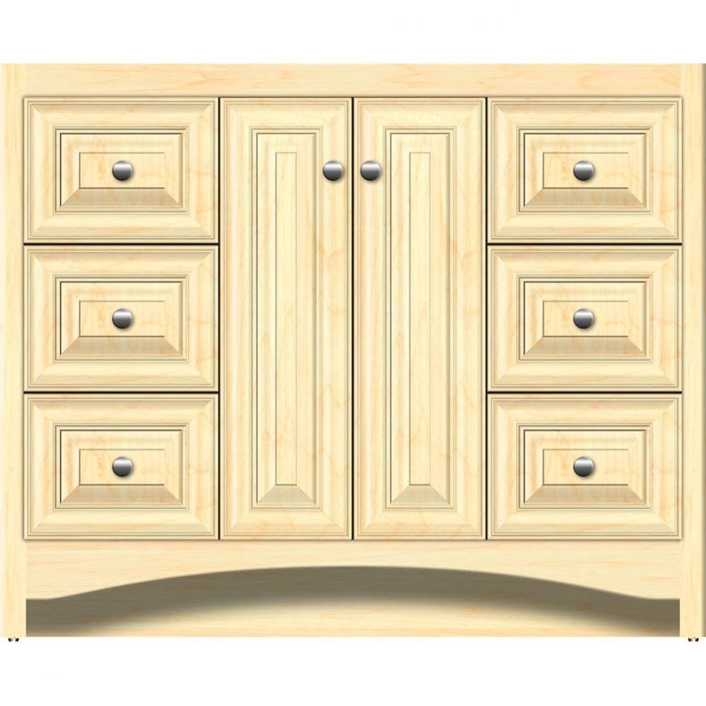 42 X 21 X 34.5 Ravenna View Vanity Classic Miter Nat Maple Sb