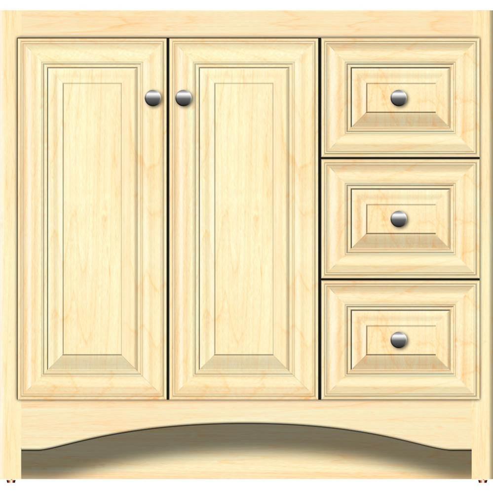 36 X 21 X 34.5 Ravenna View Vanity Classic Miter Nat Maple Rh