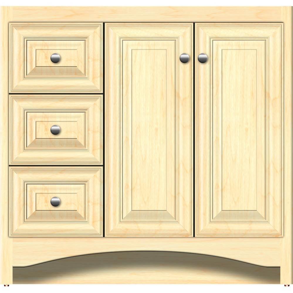 36 X 18 X 34.5 Ravenna View Vanity Classic Miter Nat Maple Lh