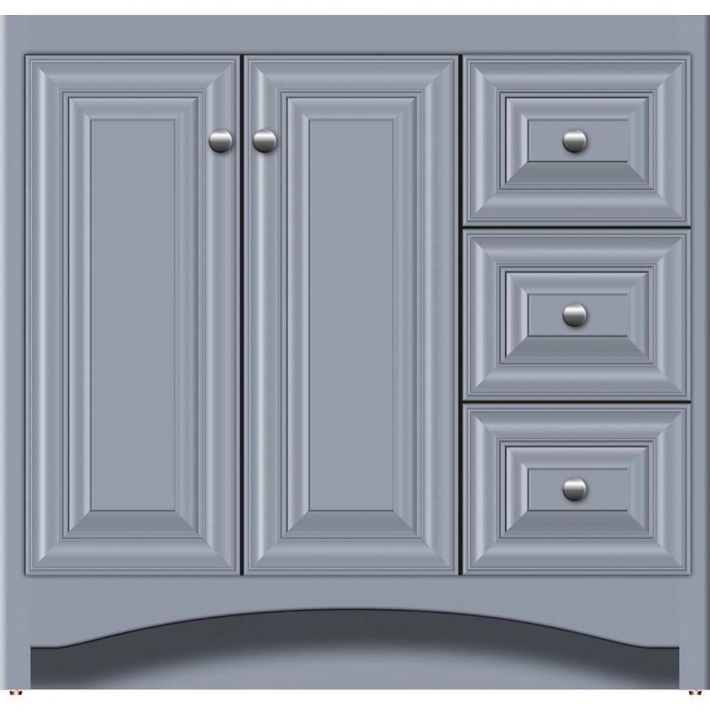 36 X 21 X 34.5 Ravenna View Vanity Classic Miter Sat Silver Rh