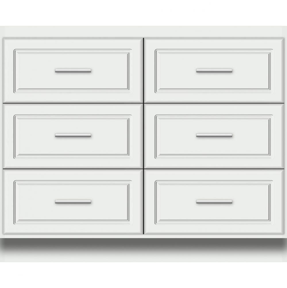 42 X 18 X 34.5 Montlake Town Vanity Ultra Powder Grey 6 Drw