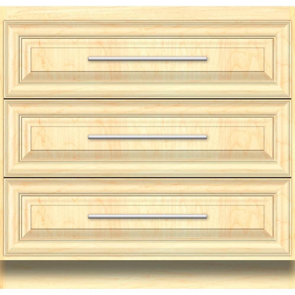 36 X 21 X 34.5 Montlake Town Vanity Classic Miter Nat Maple 3 Drw