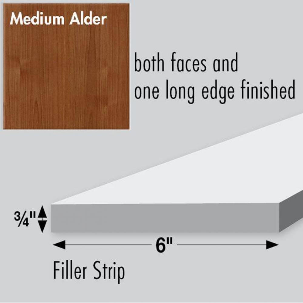 6 X .75 X 36 Simplicity Filler Medium Alder