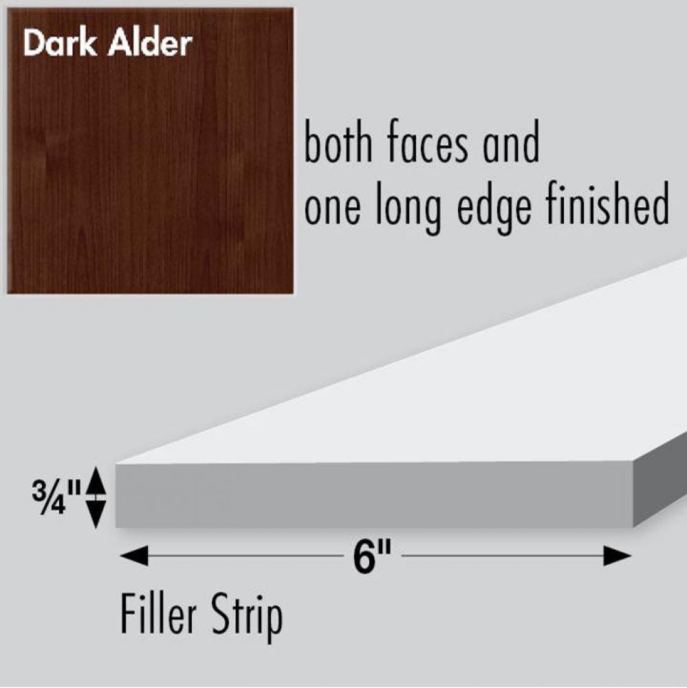 6 X .75 X 36 Simplicity Filler Dark Alder