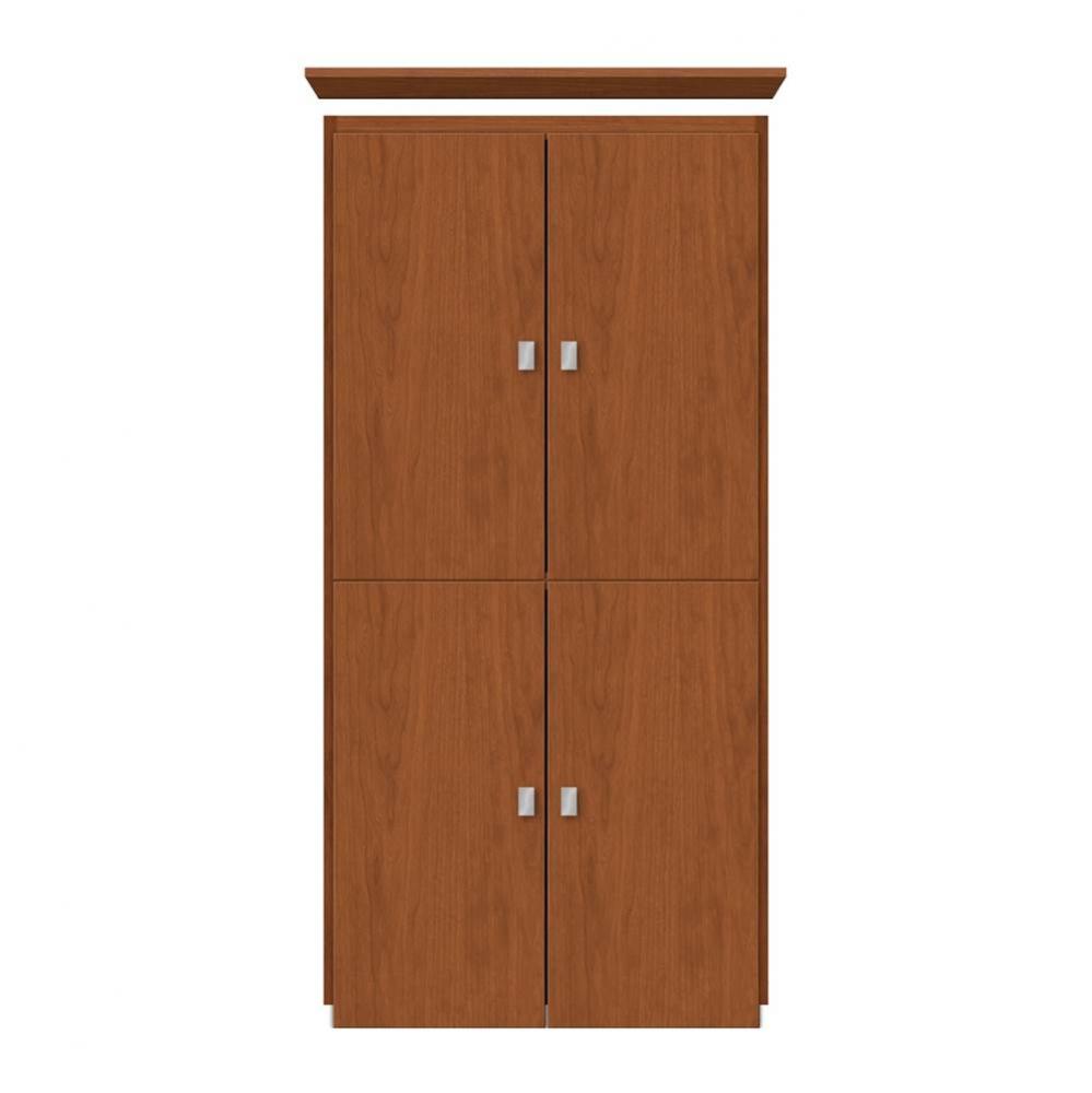 24 X 18 X 48 Montlake Linen Upper Tiered Miter Cinn Cherry
