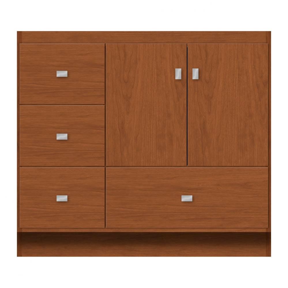 36 X 21 X 32 Montlake Vanity Tiered Miter Cinn Cherry Lh