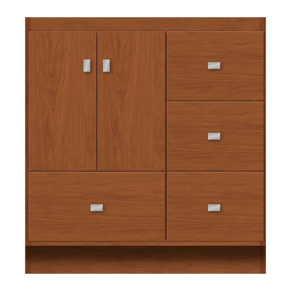 30 X 21 X 32 Montlake Vanity Tiered Miter Cinn Cherry Rh