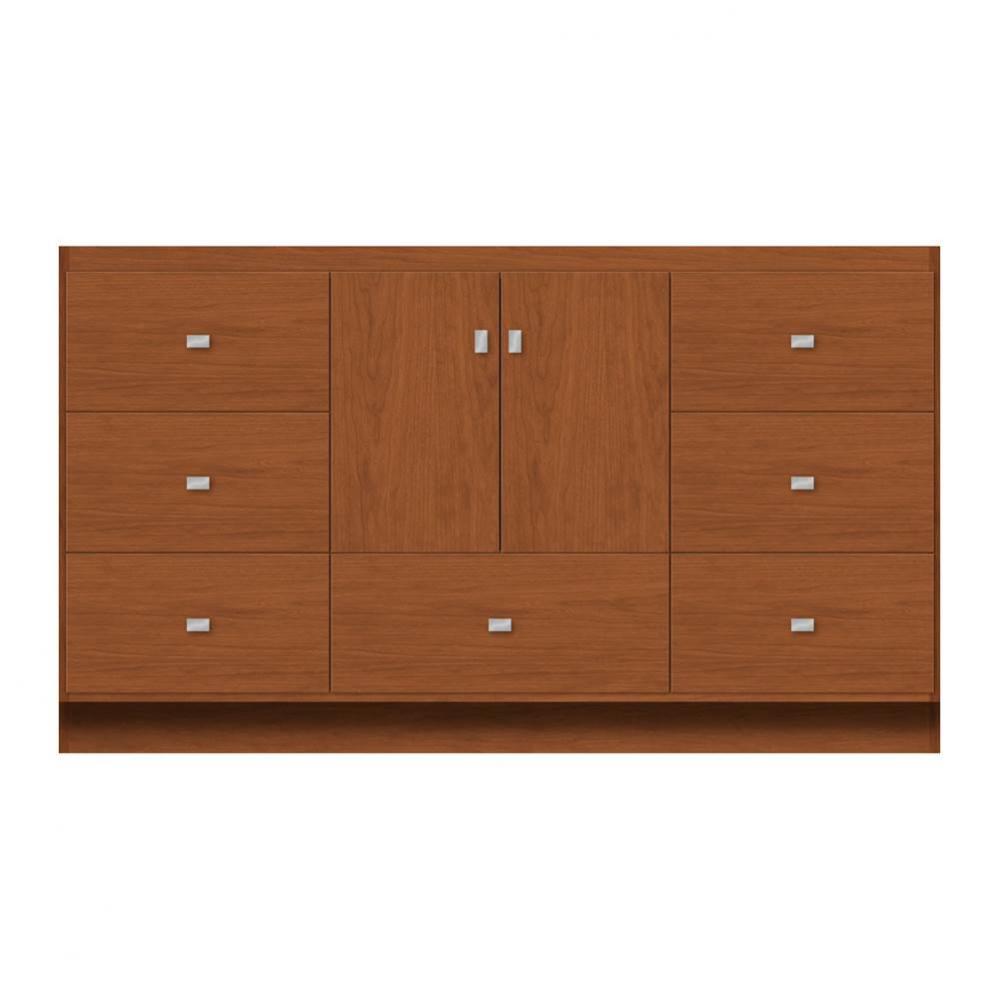 60 X 18 X 34.5 Montlake Vanity Tiered Miter Cinn Cherry Sb
