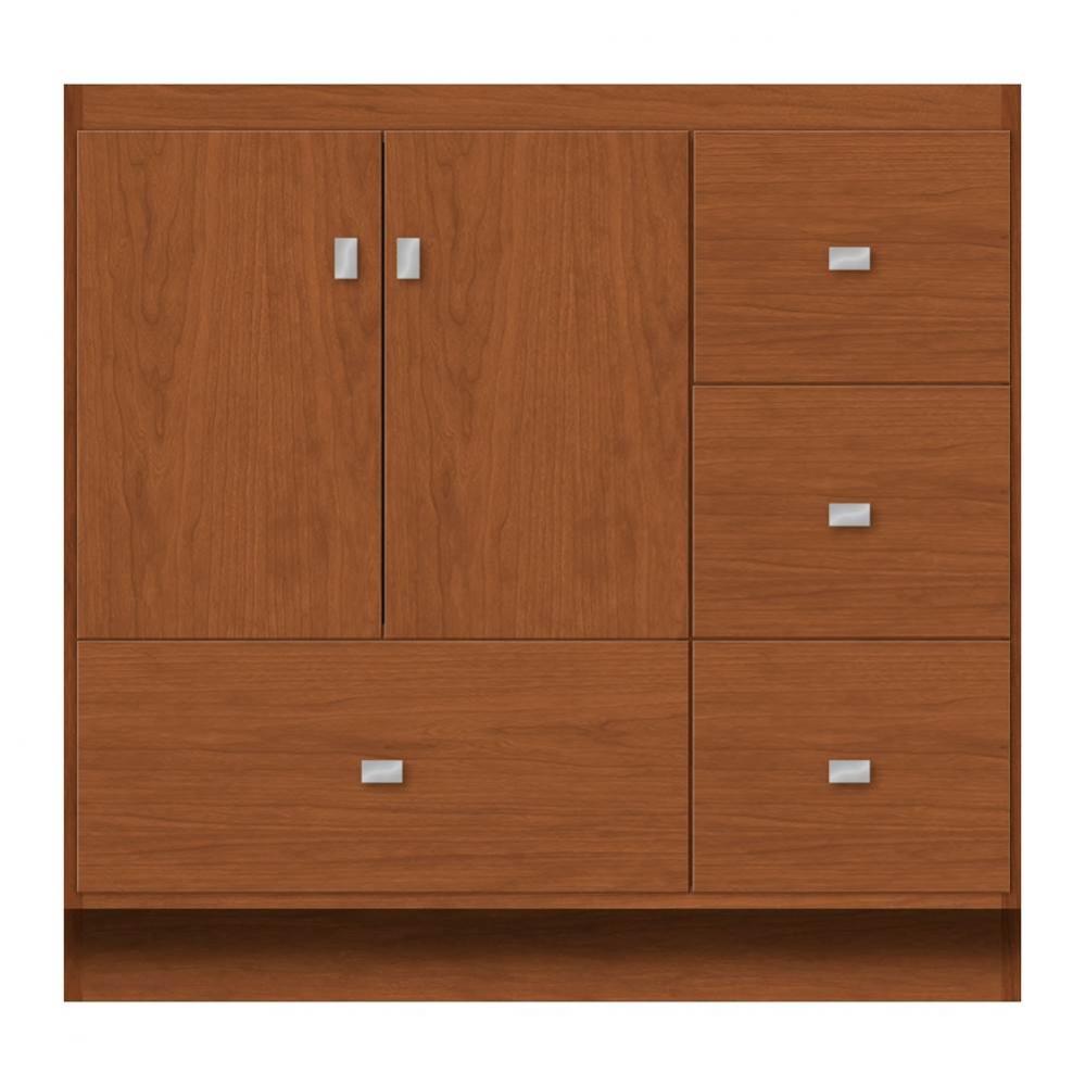 36 X 21 X 34.5 Montlake Vanity Tiered Miter Cinn Cherry Rh