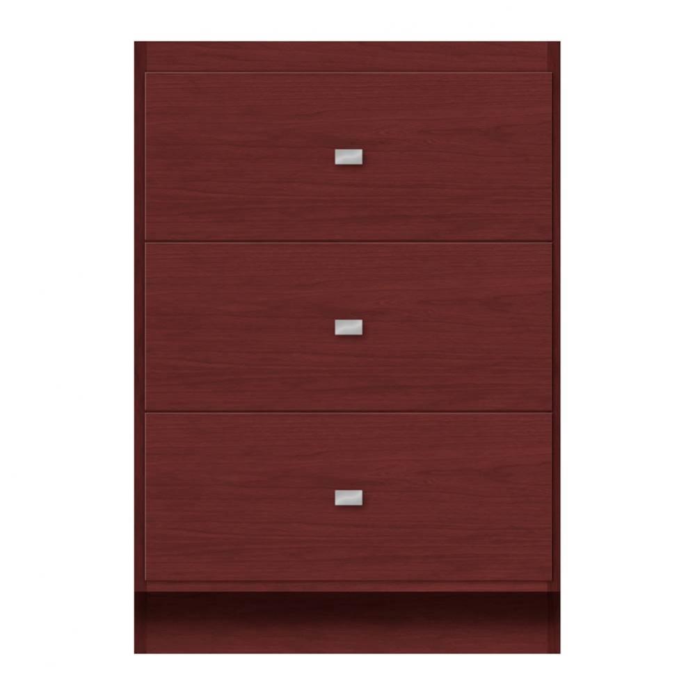 24 X 21 X 34.5 Montlake Drawer Bank Tiered Miter Dk Cherry