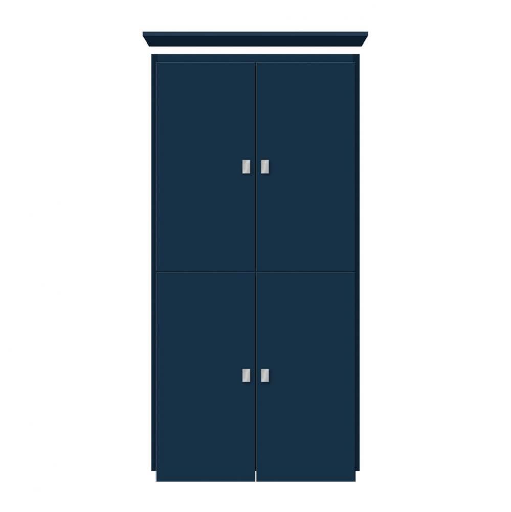 24 X 18 X 48 Montlake Linen Upper Tiered Miter Lapis Night