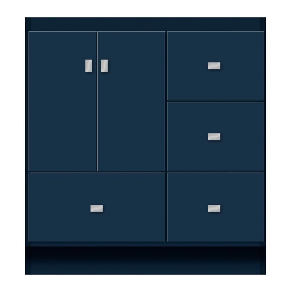 30 X 21 X 32 Montlake Vanity Tiered Miter Lapis Night Rh