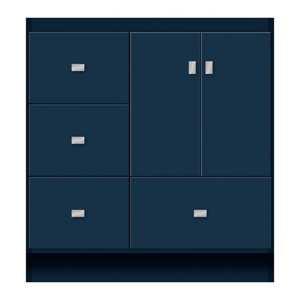 30 X 18 X 32 Montlake Vanity Tiered Miter Lapis Night Lh