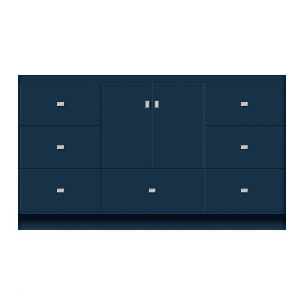 60 X 18 X 34.5 Montlake Vanity Tiered Miter Lapis Night Sb