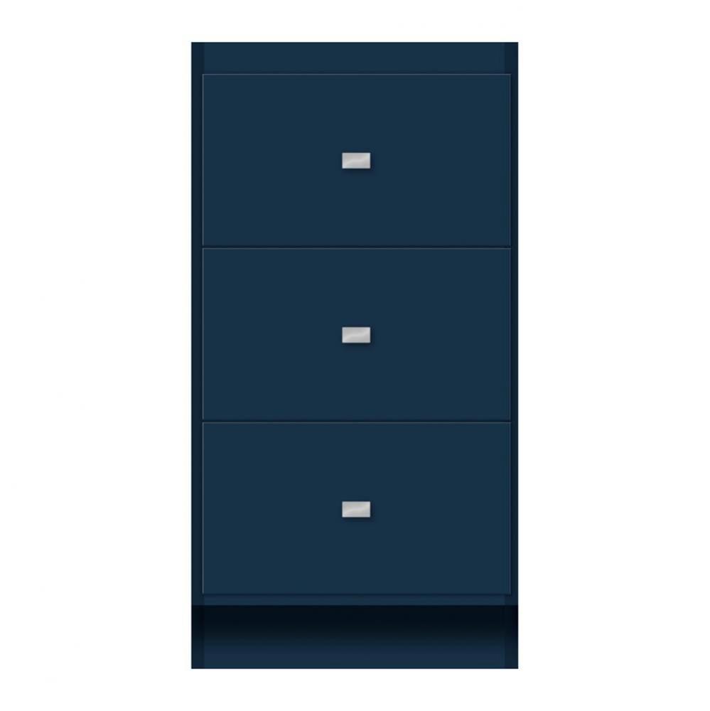 18 X 18 X 34.5 Montlake Drawer Bank Tiered Miter Lapis Night