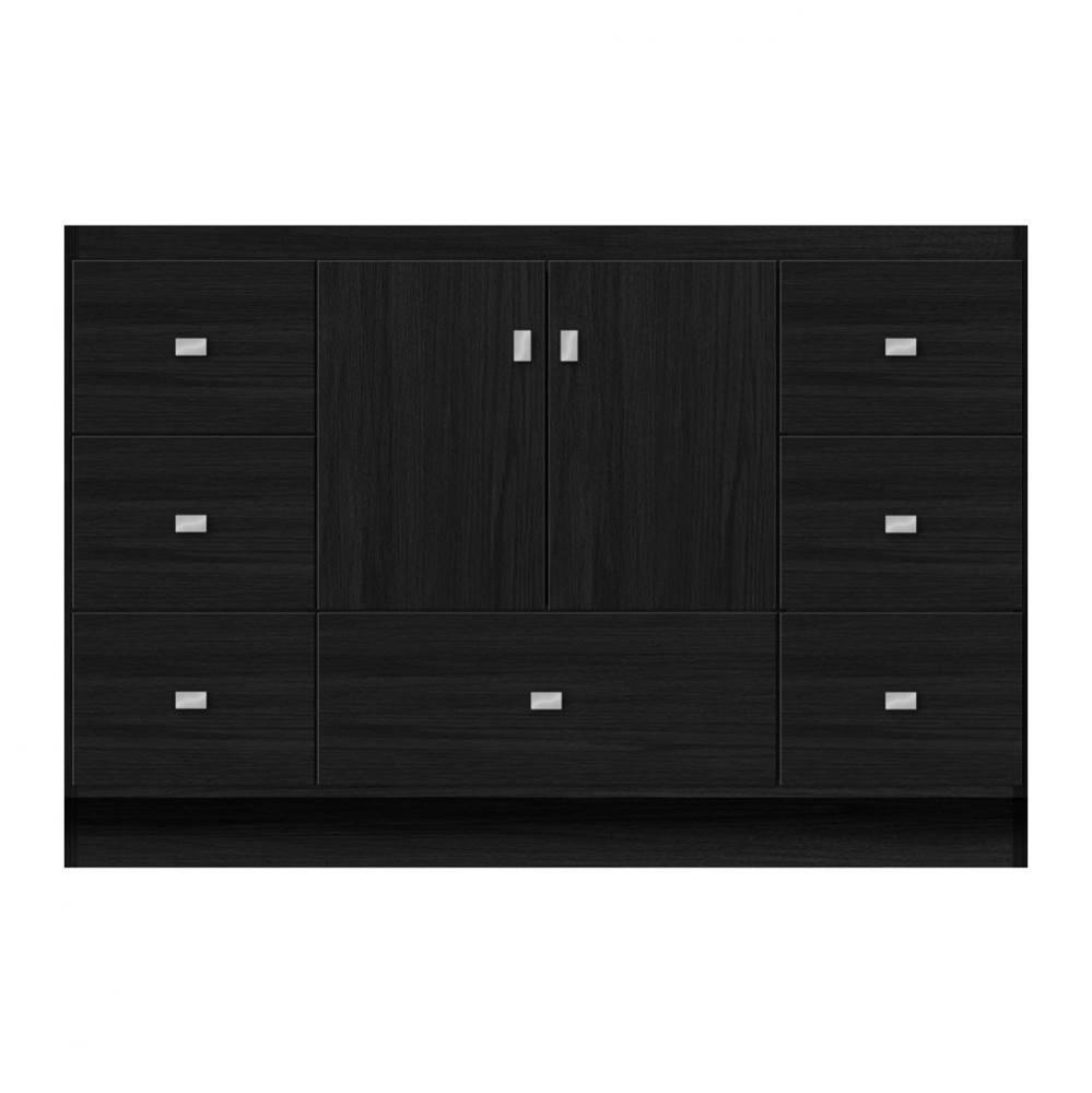 48 X 18 X 32 Montlake Vanity Tiered Miter Midnight Oak Sb