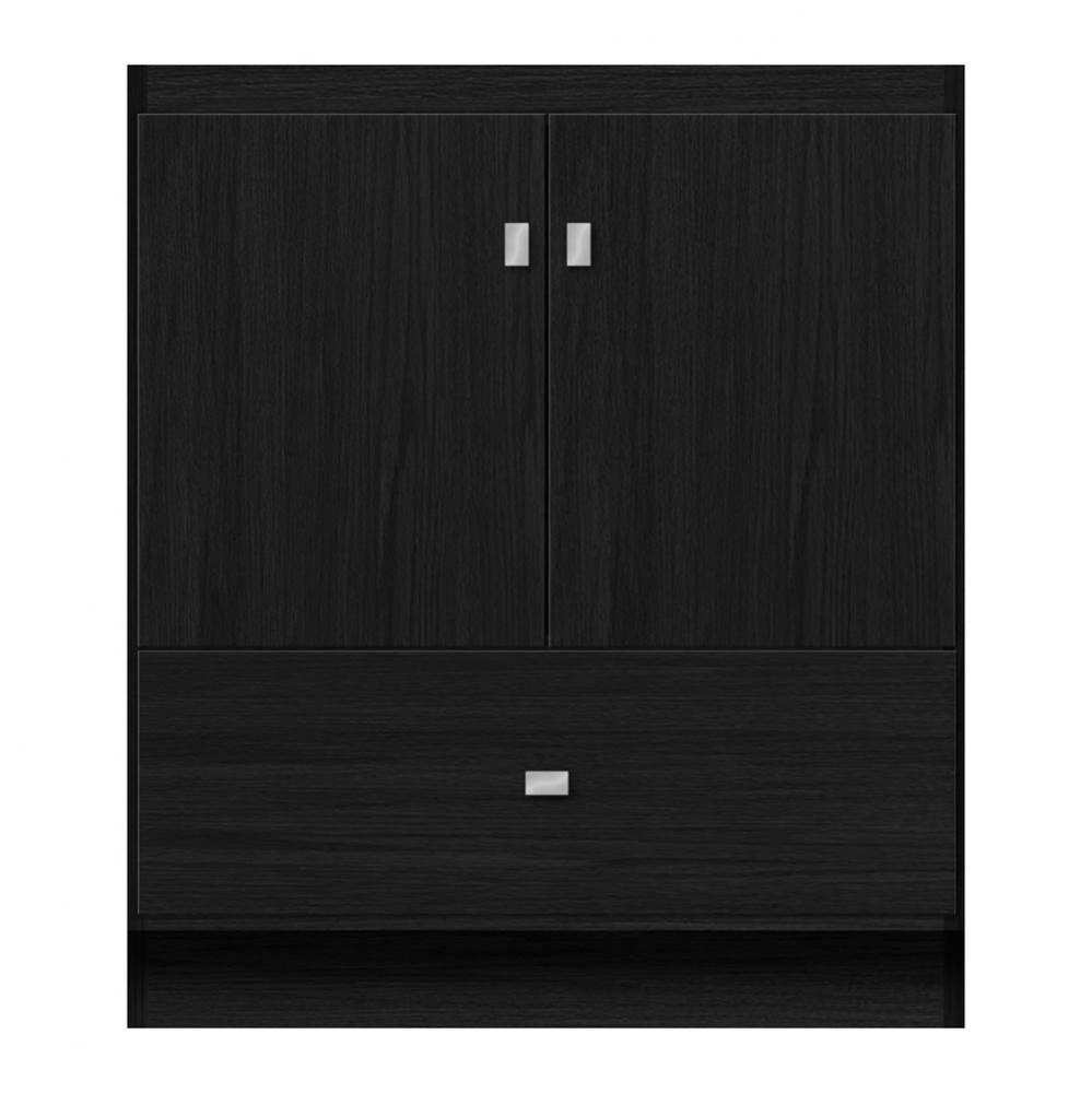 30 X 21 X 34.5 Montlake Vanity Tiered Miter Midnight Oak Std