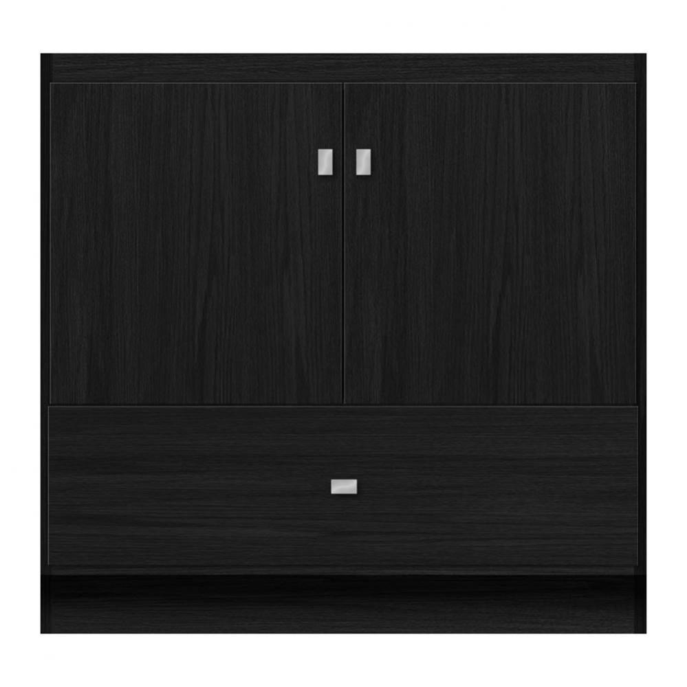 36 X 18 X 34.5 Montlake Vanity Tiered Miter Midnight Oak Std