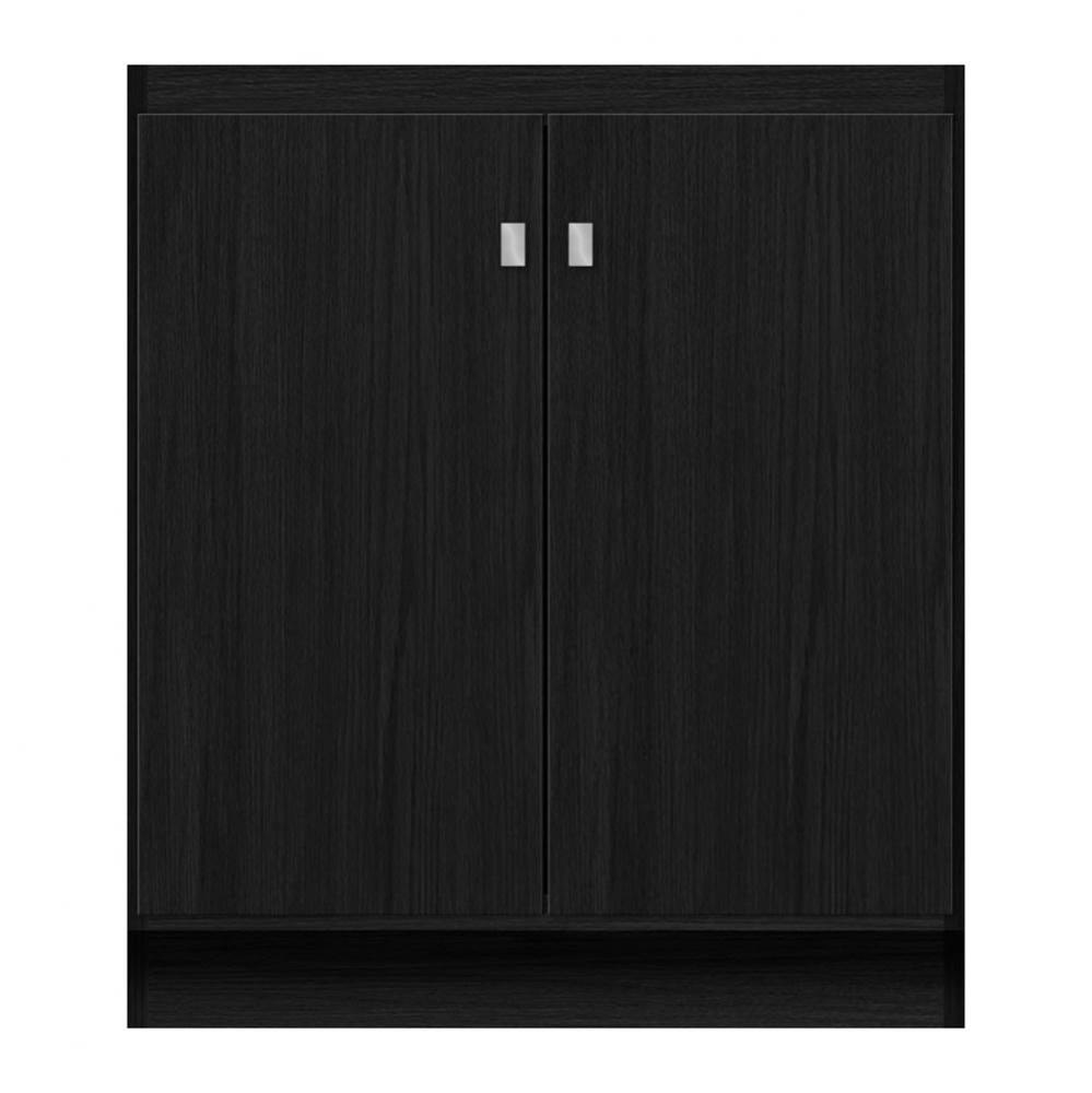 30 X 18 X 34.5 Montlake View Vanity Tiered Miter Midnight Oak Std