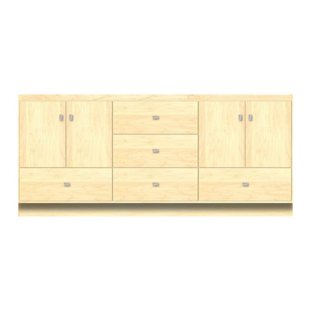 72 X 18 X 32 Montlake Vanity Tiered Miter Nat Maple Db