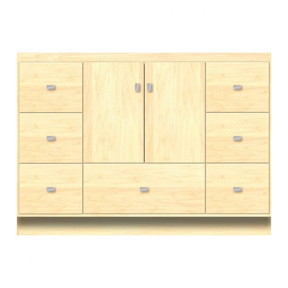 48 X 21 X 34.5 Montlake Vanity Tiered Miter Nat Maple Sb