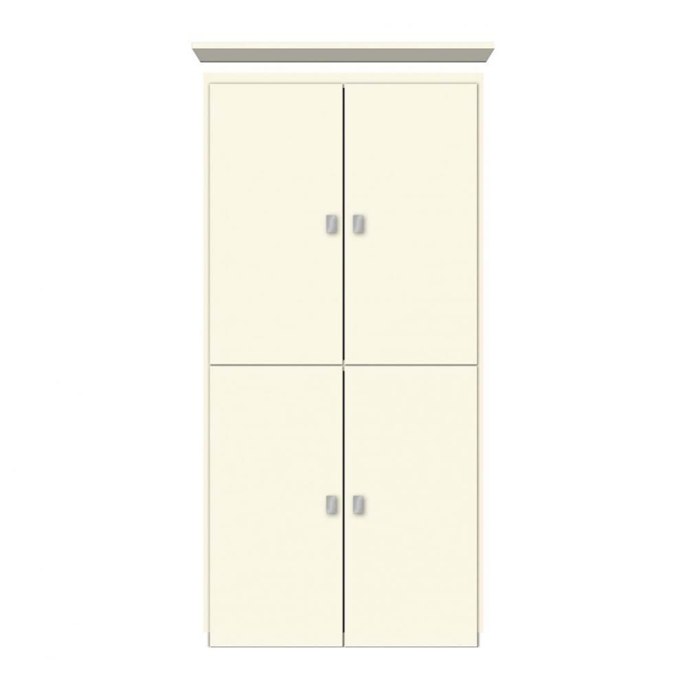 24 X 21 X 48 Montlake Linen Upper Tiered Miter Sat Biscuit