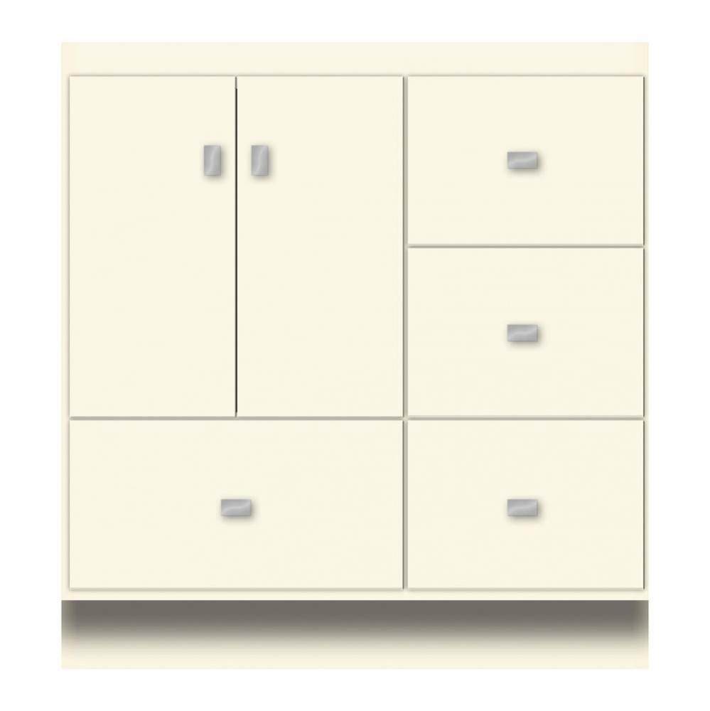 30 X 21 X 32 Montlake Vanity Tiered Miter Sat Biscuit Rh
