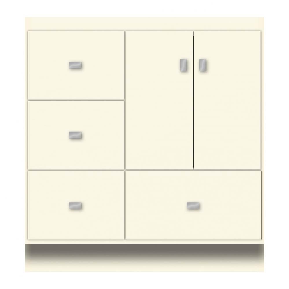 30 X 18 X 32 Montlake Vanity Tiered Miter Sat Biscuit Lh