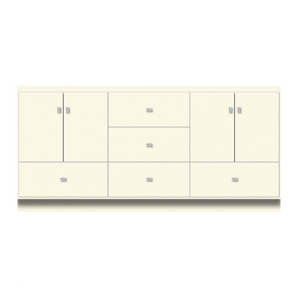 72 X 18 X 34.5 Montlake Vanity Tiered Miter Sat Biscuit Db