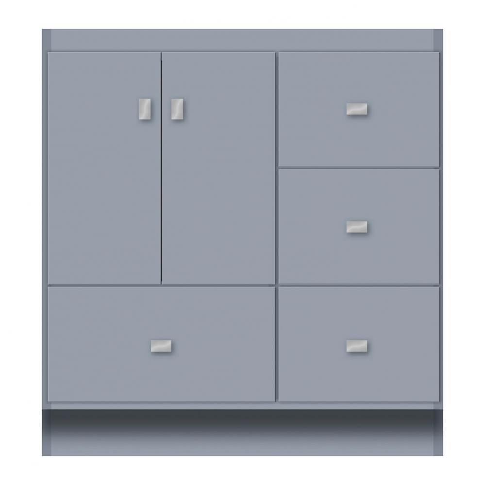 30 X 21 X 32 Montlake Vanity Tiered Miter Sat Silver Rh