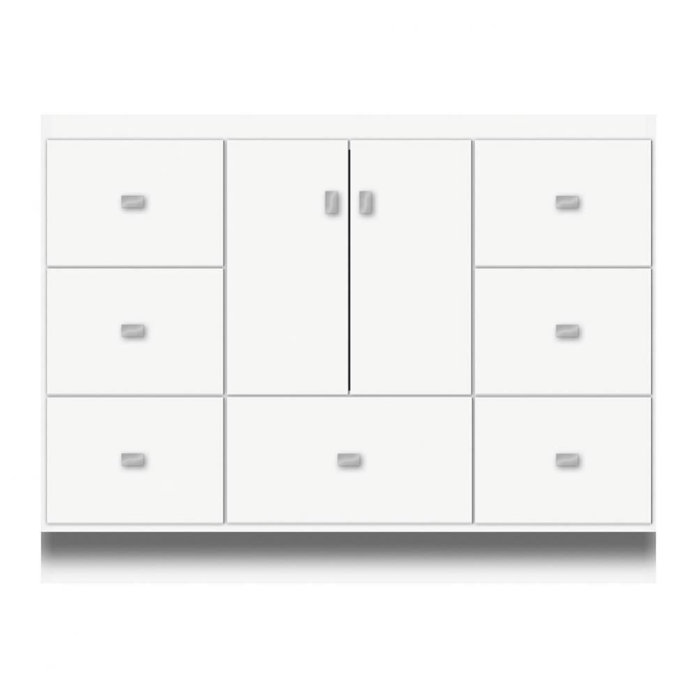 42 X 18 X 32 Montlake Vanity Tiered Miter Sat White Sb