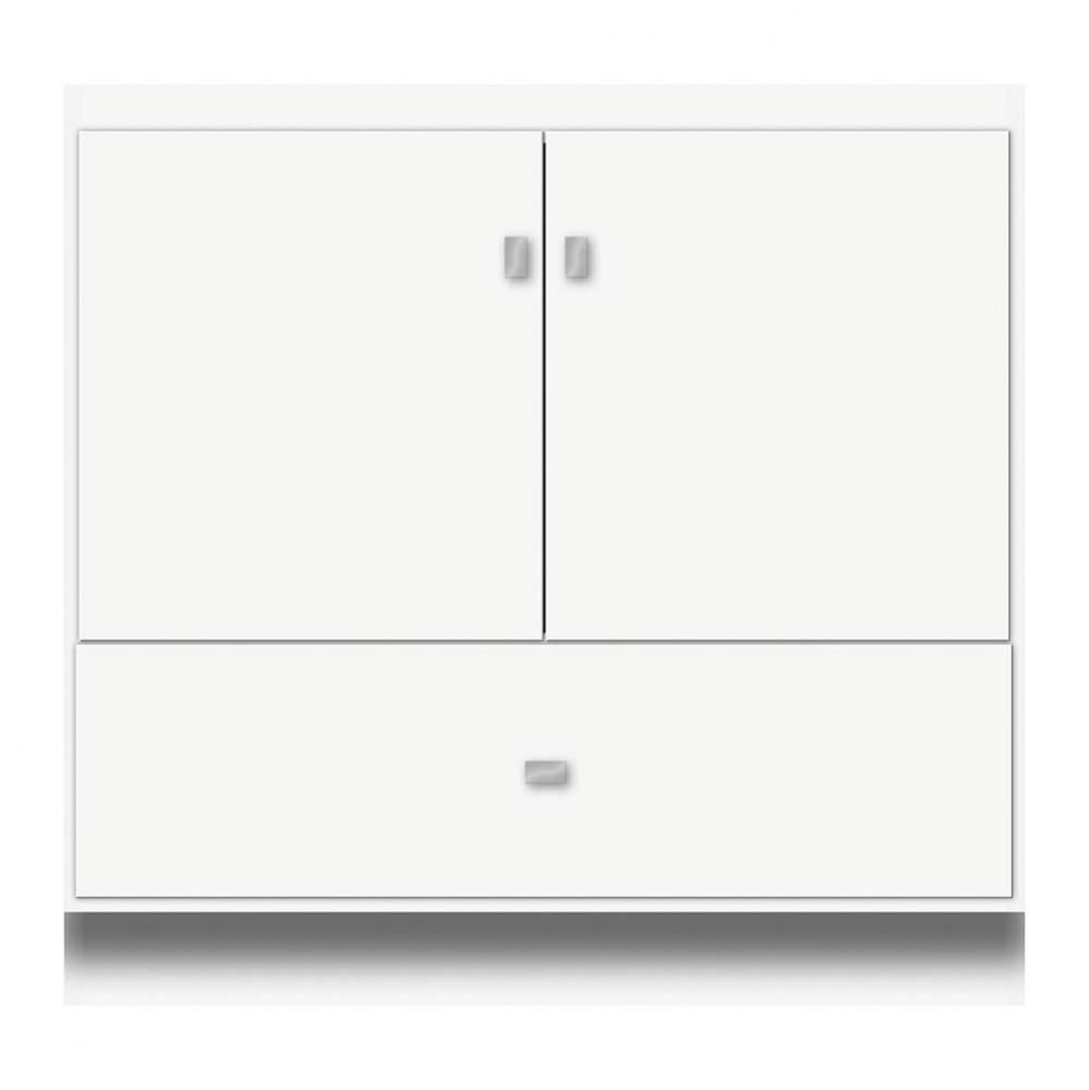 36 X 18 X 34.5 Montlake Vanity Tiered Miter Sat White Std