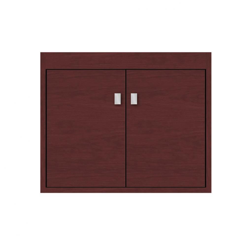 24 X 18.5 X 19.75 Sodo Inset Wall Mount Vanity Tiered Miter Dk Cherry Std