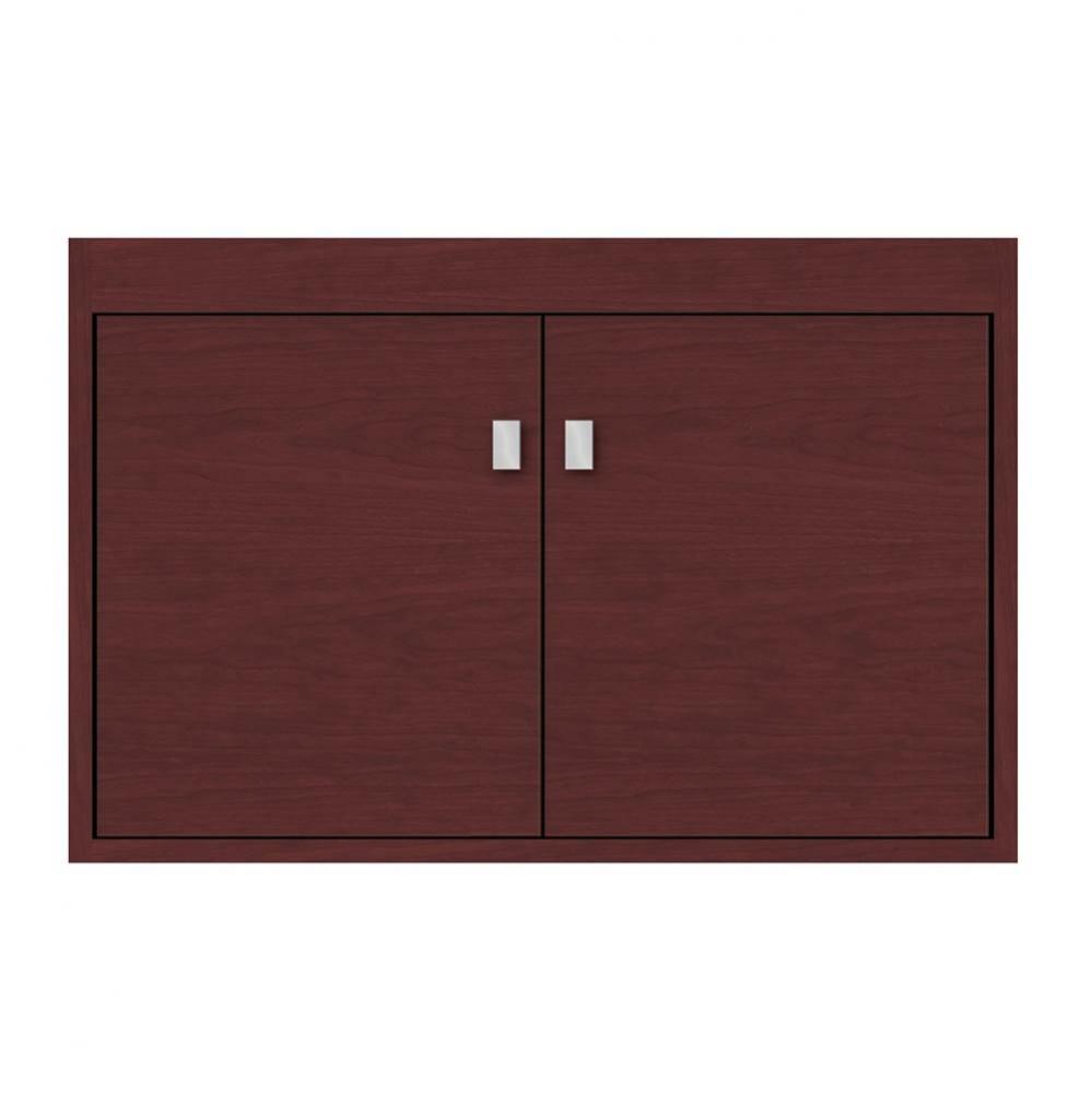 30 X 21 X 19.75 Sodo Inset Wall Mount Vanity Tiered Miter Dk Cherry Std