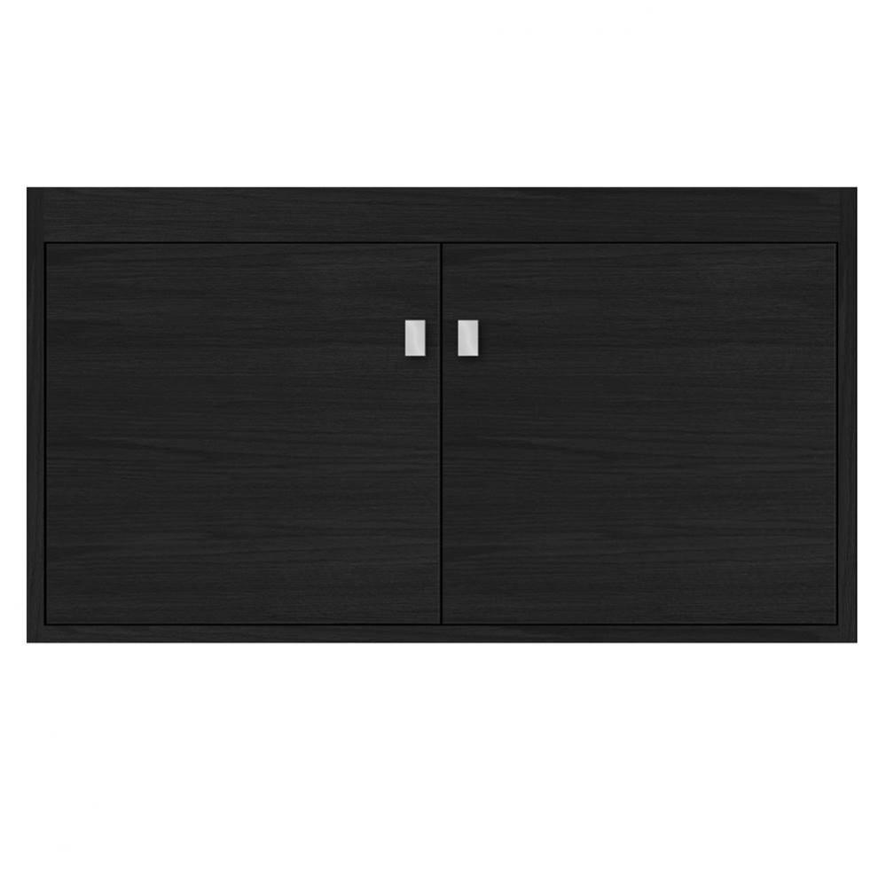 36 X 21 X 19.75 Sodo Inset Wall Mount Vanity Tiered Miter Midnight Oak Std