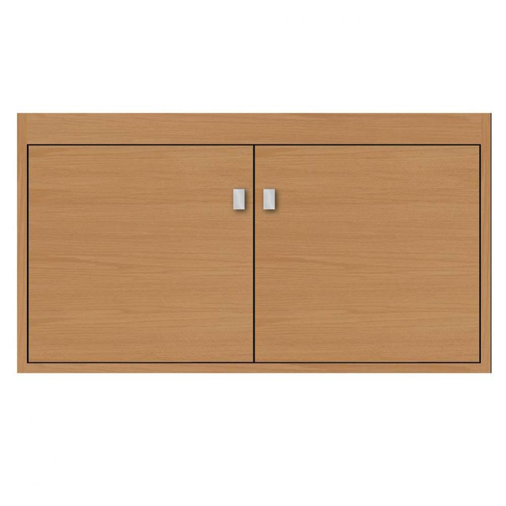 36 X 21 X 19.75 Sodo Inset Wall Mount Vanity Tiered Miter Nat Oak Std